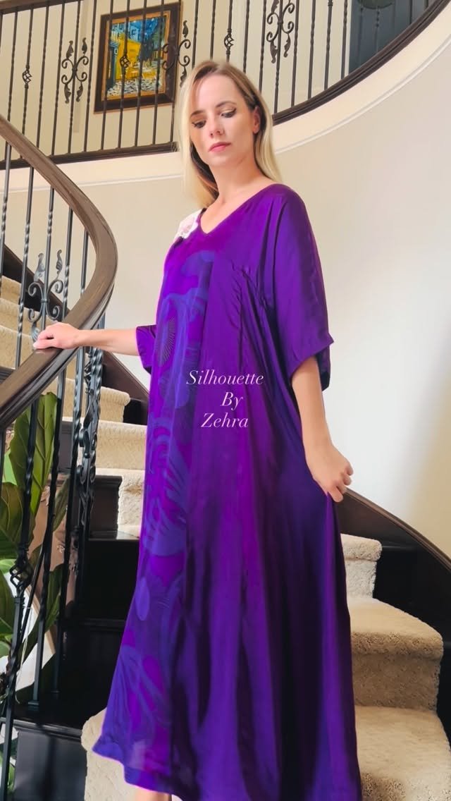 Violet Artisanal Detailing Designer Ensemble – Look 77
