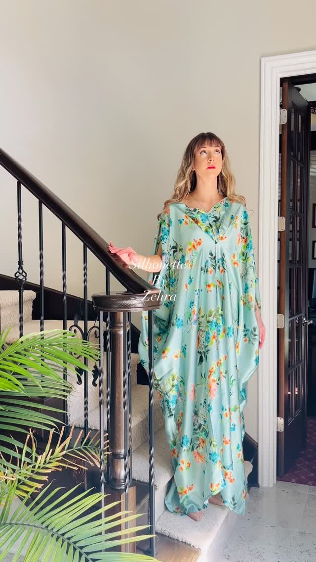 Aqua Artisanal Detailing Designer Ensemble – Look 31