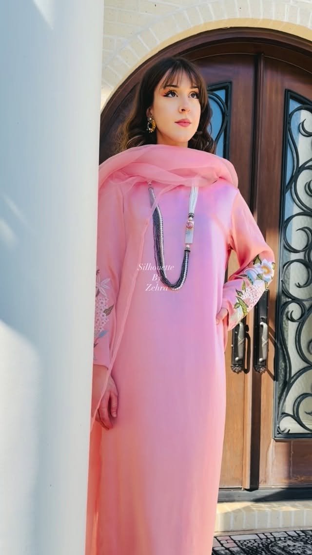 Blush Pink Hand-Finished Detailing Pakistani Suit – Look 13