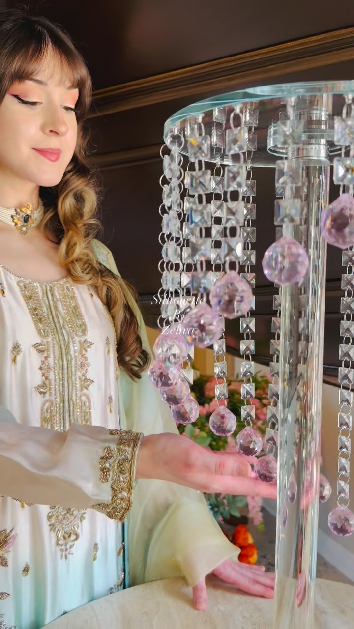 Ivory Zardozi Work Pakistani Suit – Look 09